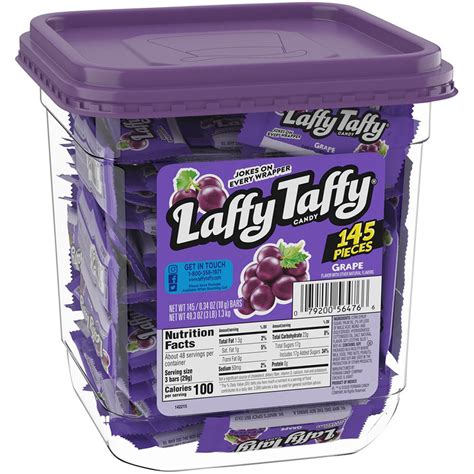 Laffy Taffy Grape Candy Mini Bar 3 Oz All City Candy