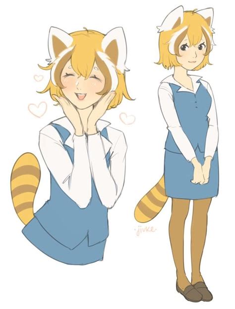 Gijinka Retsuko Aggretsuko Cute Bear Drawings Anime Characters