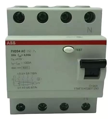 Interruptor Diferencial Termomagn Tico Abb Fh Fh Ac En