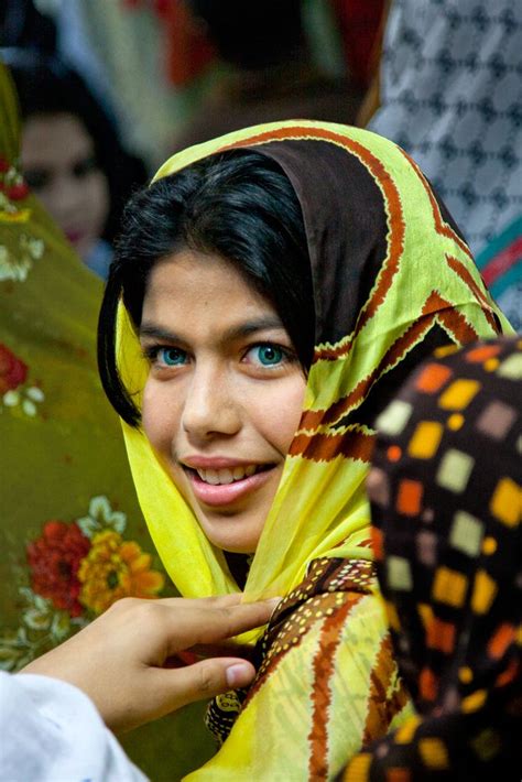 Mauritanian Woman With Blue Eyes