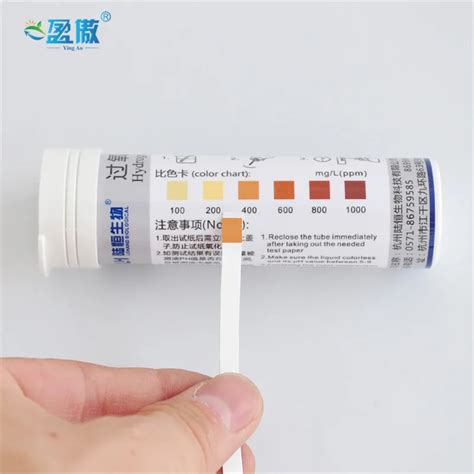 Hydrogen Peroxide Test Strip Hydrogen Peroxide Rapid Test