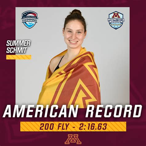 Minnesota Swimming Diving On Twitter AMERICAN RECORD ALERT In