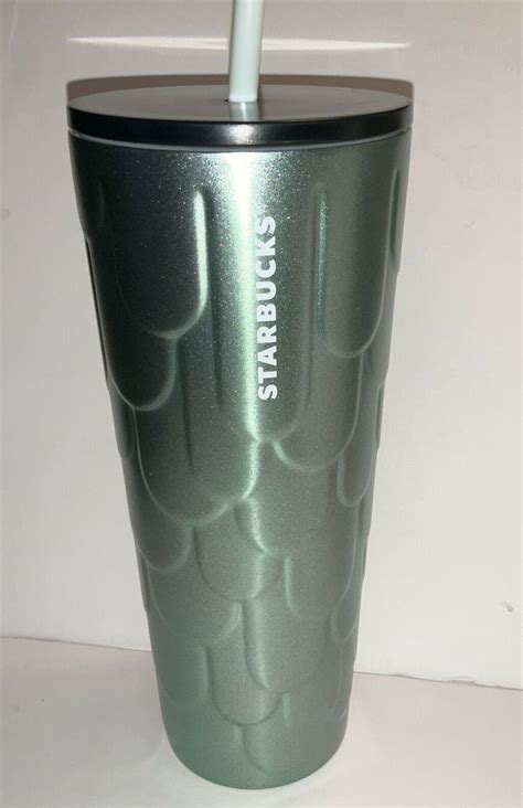 Starbucks Stainless Steel Mermaid Scales Venti Spring Tumbler New