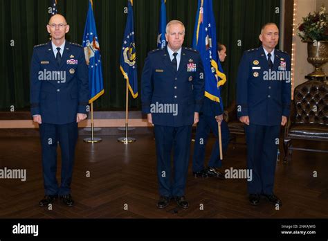 U S Air Force Gen Duke Richardson Left Commander Air Force Material Command Usaf Maj Gen