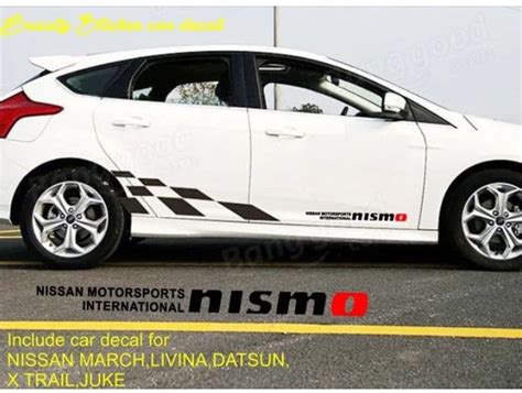 Stiker Cutting Nismo Stiker Pintu Mobil Nissan Nismo Striping Nissan