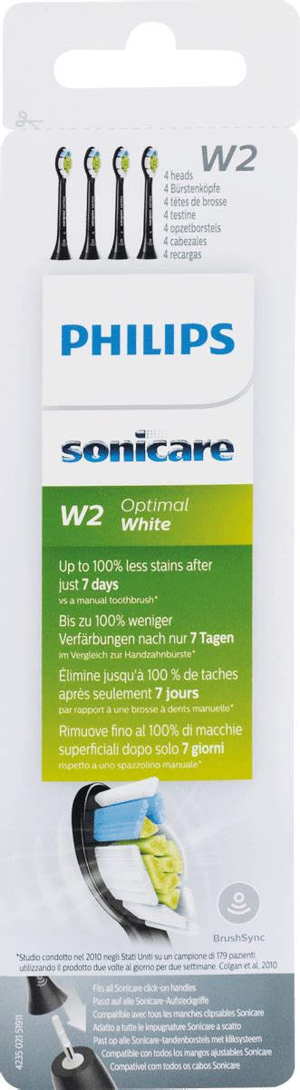 Philips Sonicare N Hradn Hlavice Sonicare Optimal White Black Ks