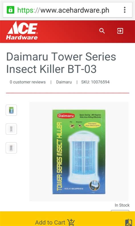 Daimaru Tower Series Insect Killer BT 03 TV Home Appliances Kitchen