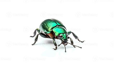 Photo of a Japanese beetle on white background. Generative AI 26724754 ...