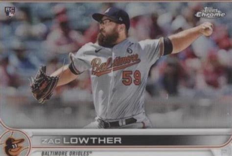 Topps Chrome Refractor Zac Lowther Rc For Sale Online Ebay