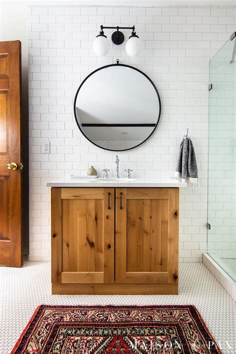 Classic Black and White Bathroom Reveal - Maison de Pax