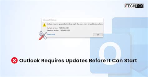 Easy Fix For Microsoft Outlook Requires An Update Before It Can Start