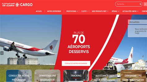 Air Algérie La filiale cargo lance son site web Voyagerdz