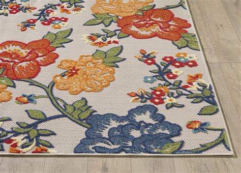 Calla 6937 Ivory Floral Vine Rug Rug And Home