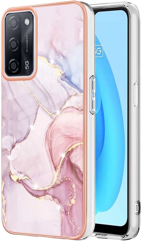 Oppo A16s Case Oppo A54s Oppo A16 Case Glitter Phone Case Marble Design Case Thin Slim Soft Tpu