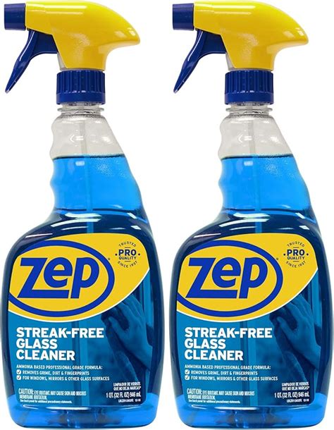 Amazon Zep Streak Free Glass Cleaner 32 Ounces Case Of 2