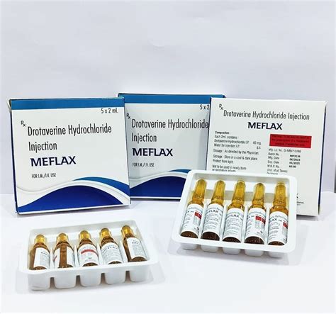 MEFLAX Drotaverine Hydrochloride I P 40 Mg Injection At Rs 60 Piece In