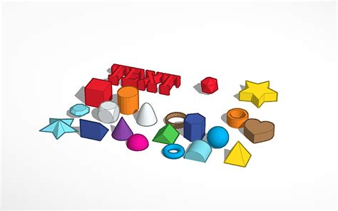 3d Design All The Basic Shapes Of Tinkercad Tinkercad