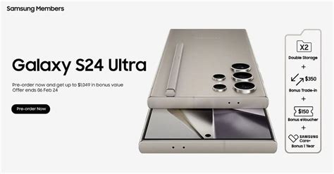 Pre Order Now S24 Ultra Samsung Members