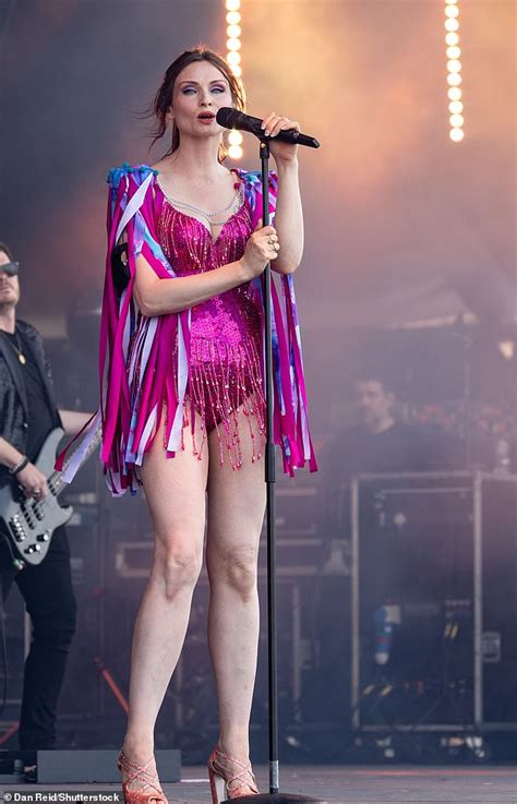 Sophie Ellis Bextor Puts On A Very Leggy Display In Hot Pink Leotard As