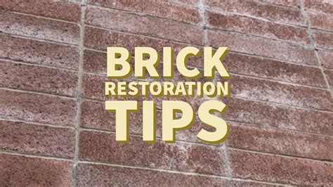 Outdoor Brick Restoration And Repair How To Clean Properly Youtube