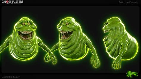 Ghostbusters Spirits Unleashed Concept Art Shows Off Different Slimer