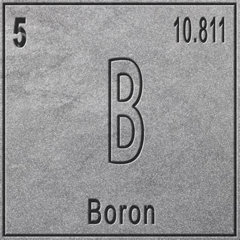 Premium Photo | Boron chemical element sign with atomic number and ...