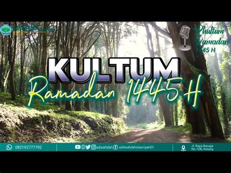 Kultum Ramadan H Buah Dari Hati Yang Bersih Ustaz Aruali Lc