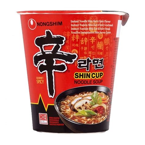 Nongshim Shin Ramyun Cup Noodle Soup 68g Gourmet Spicy Grocery From