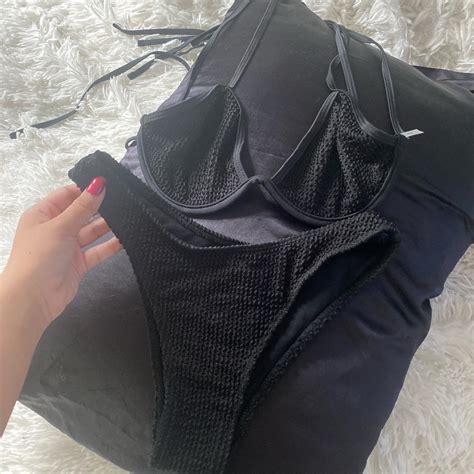 Black Bikini Never Worn Size Xs Depop