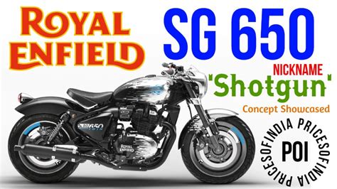 Royal Enfield SG 650 Shotgun Concept Announced At EICMA