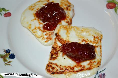 Queso A La Plancha Con Mermelada De Tomate