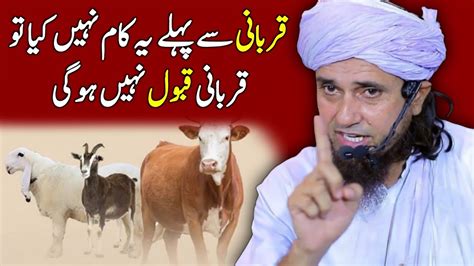 Qurbani Se Pehle Ye Kaam Zaroor Karein Mufti Tariq Masood Eid Ul