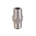 Nascent Silver Stainless Steel Socket Weld Hexagon Nipple Fitting L