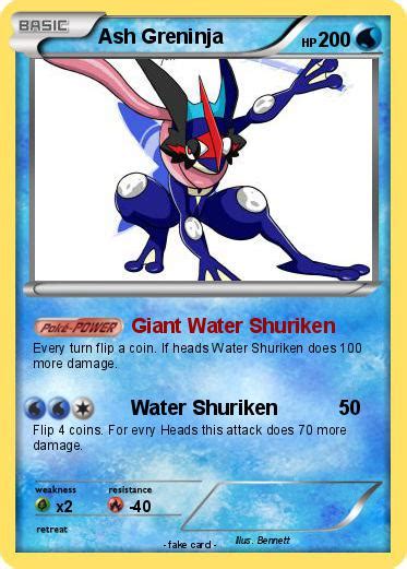 Pokémon Ash Greninja 60 60 - Giant Water Shuriken - My Pokemon Card