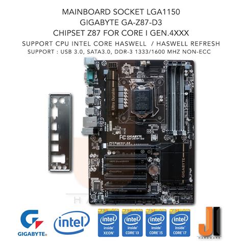 Mainboard Gigabyte GA Z87P D3 LGA1150 Support Intel Core I Gen 4XXX