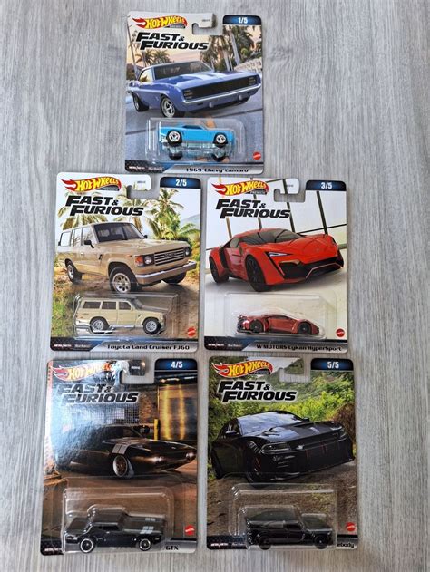 Komplettes Set Hot Wheels Premium Fast Furious