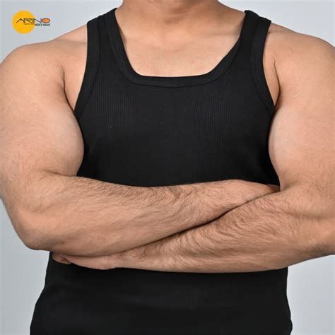 Arino Black Tank Top Rib Sendo Vest House Of Calibre