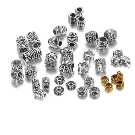 Серебряные тибетские бусины с большим отверстием | AliExpress