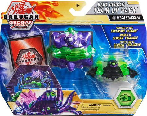 Bakugan Geogan Rising Deka Geogan Team Up Pack Met Mega Slugger