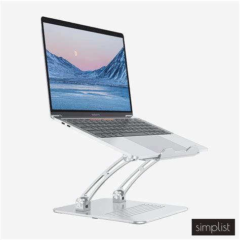 Buy Simplist Omoton Laptop Raiser - Ergonomic Aluminum Laptop Stand - Simplist Desk