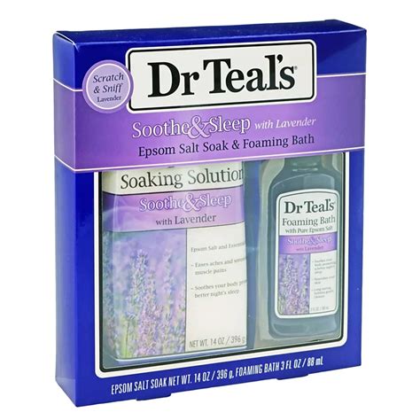 Dr Teals Epsom Salt Soak And Foaming Bath Lavender Shop Bath And Skin