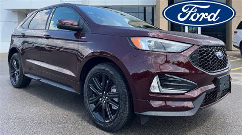 2024 Ford Edge ST Line AWD 250A 2 0L EcoBoost In Burgundy Velvet