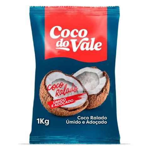 Delicioso Coco em Flocos Integral de 1 Kg Textura Úmida e