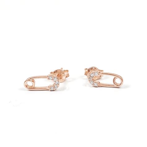 Anting Emas Hwt Gold Bianca Collection Alk K Rose Gold