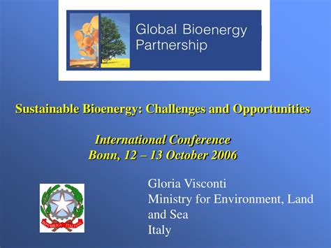 PPT - Sustainable Bioenergy: Challenges and Opportunities International ...