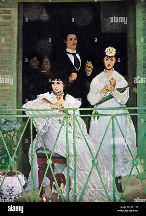 'The Balcony', 1868-1869.Artist: Edouard Manet Stock Photo - Alamy