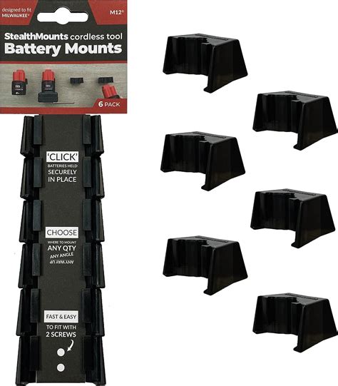 StealthMounts Milwaukee Battery Holders M12 Cordless Battery Mounts