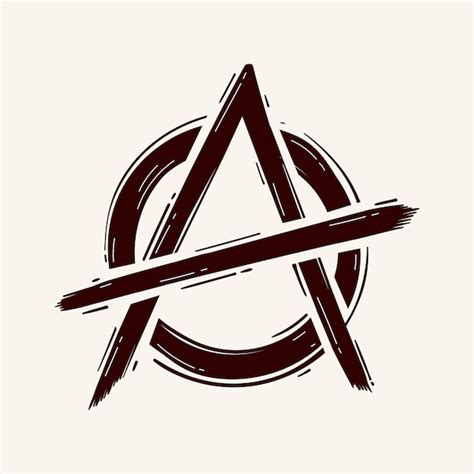 Free Vector Hand Drawn Flat Design Anarchy Symbol