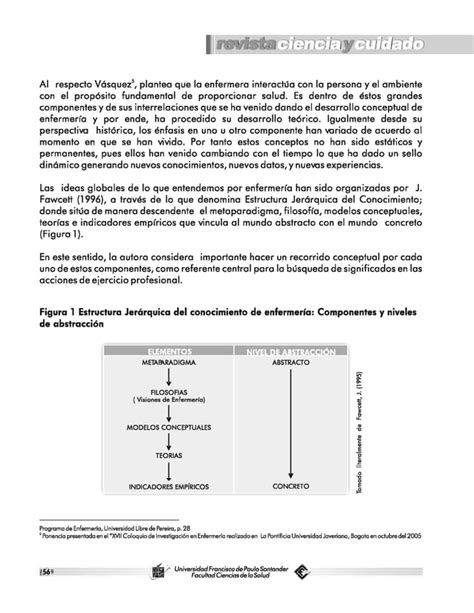 Estructura Del Conocimiento Contemporáneo De Enfermería Pdf