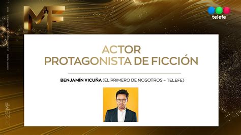 Ganador en categoría actor protagonista Benjamín Vicuña Martín